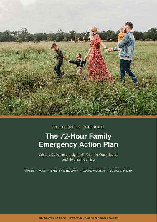 The 72-Hour Family Emergency Action Plan: The First 72 Protocol (Printable PDF)
